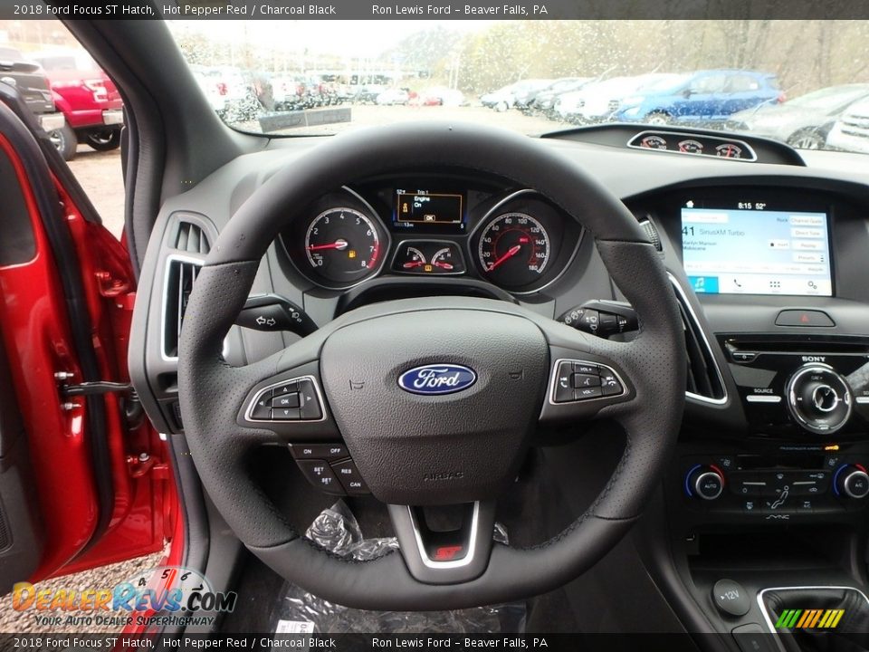 2018 Ford Focus ST Hatch Steering Wheel Photo #18