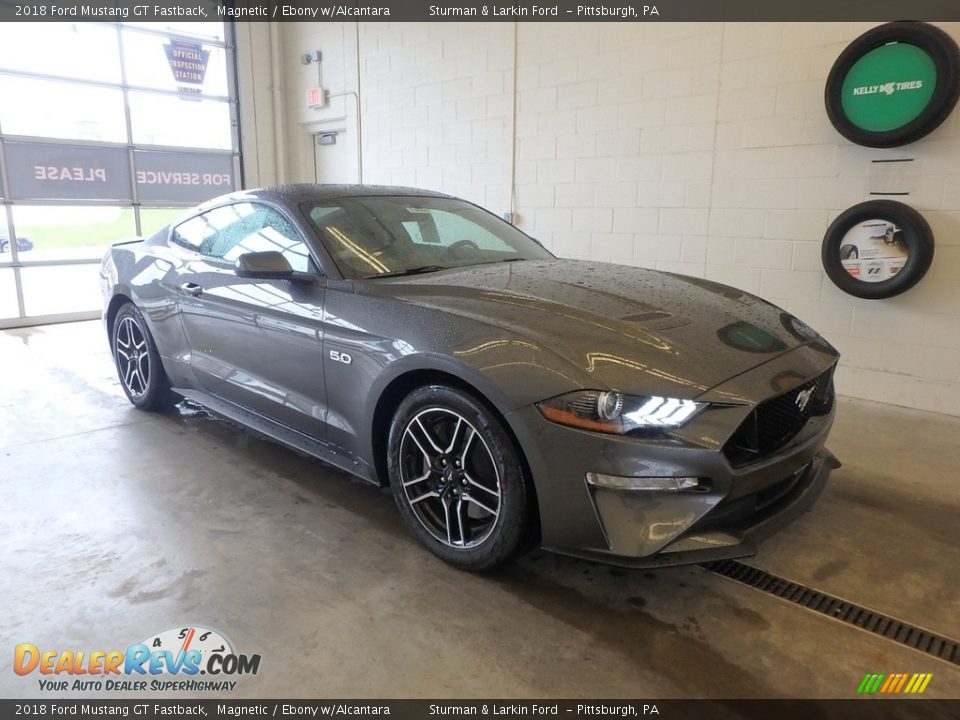 2018 Ford Mustang GT Fastback Magnetic / Ebony w/Alcantara Photo #1