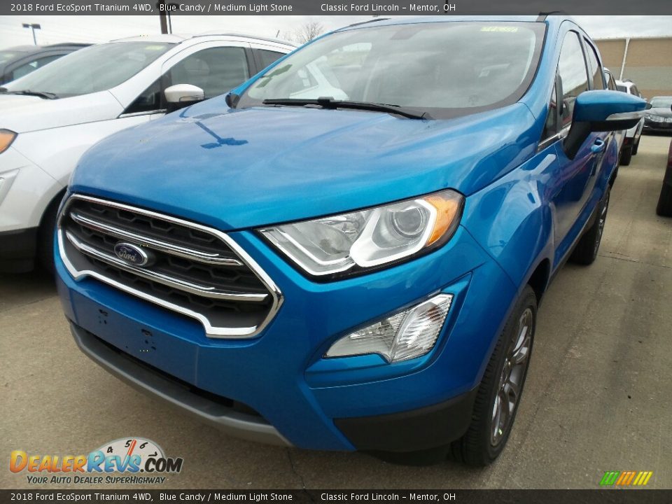 2018 Ford EcoSport Titanium 4WD Blue Candy / Medium Light Stone Photo #1