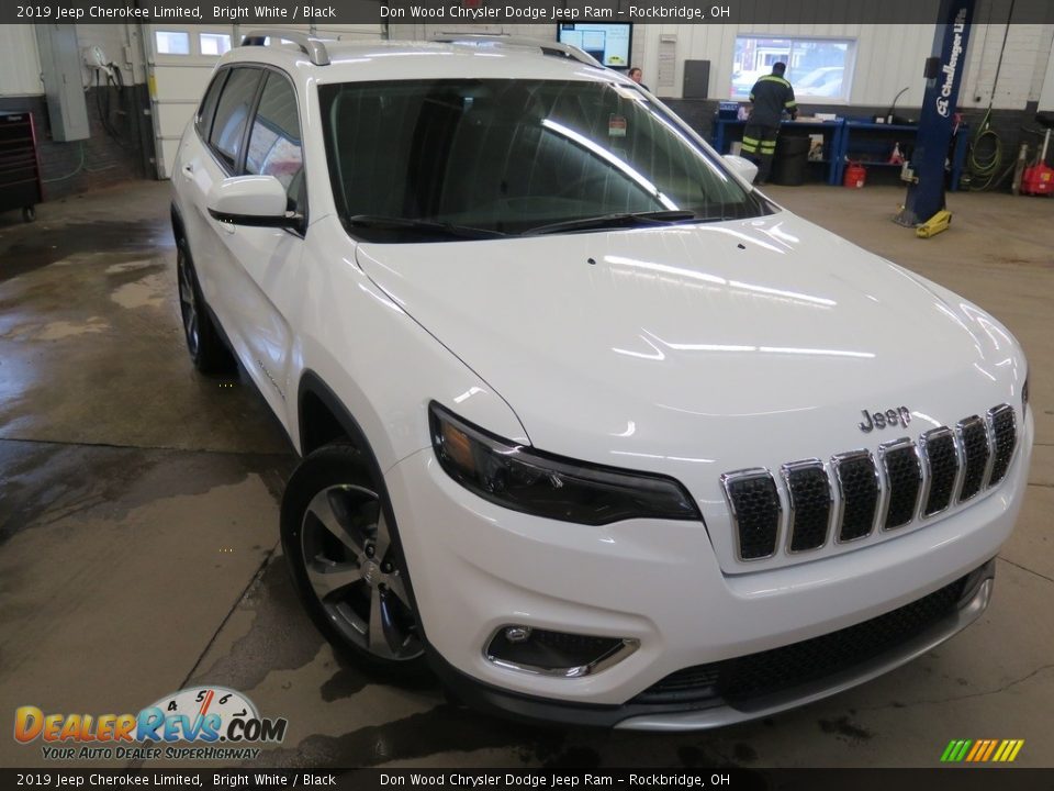 2019 Jeep Cherokee Limited Bright White / Black Photo #2
