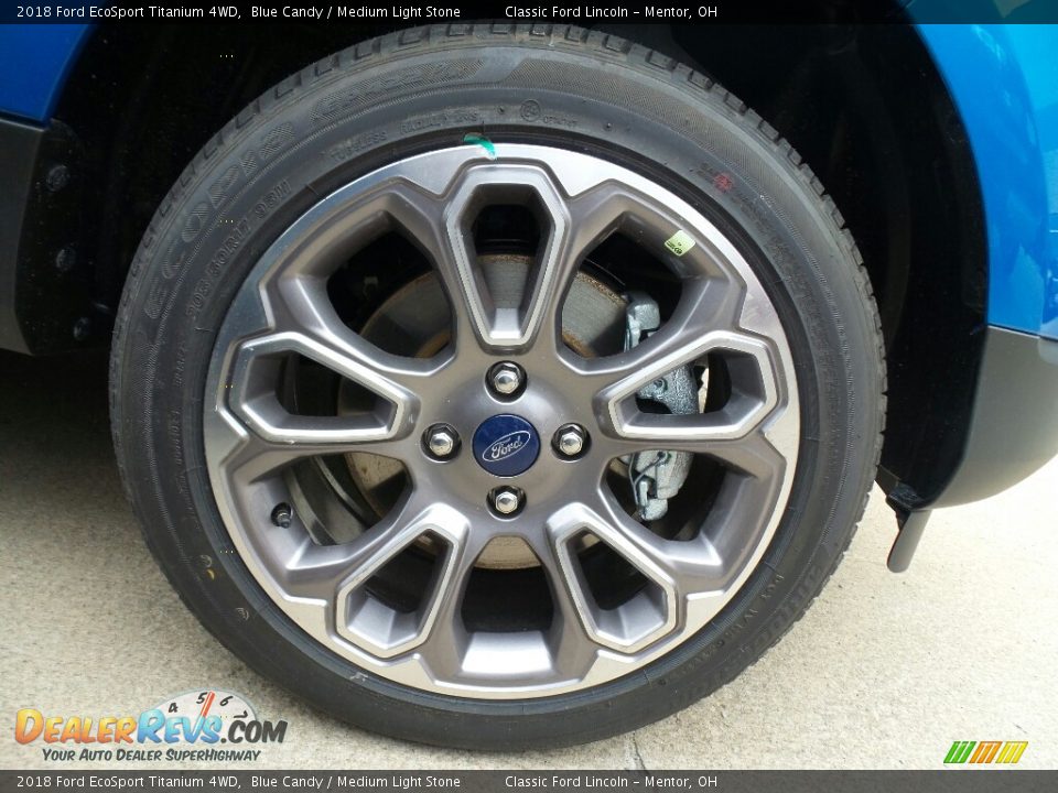 2018 Ford EcoSport Titanium 4WD Blue Candy / Medium Light Stone Photo #6