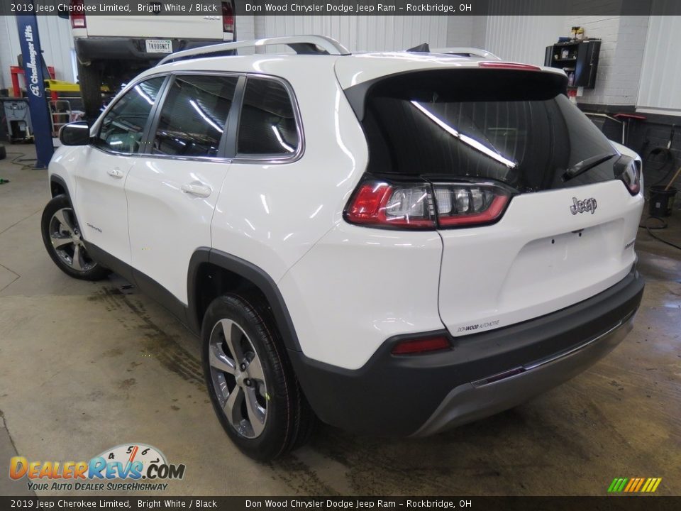 2019 Jeep Cherokee Limited Bright White / Black Photo #7