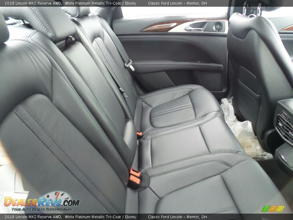 Rear Seat of 2018 Lincoln MKZ Reserve AWD Photo #6
