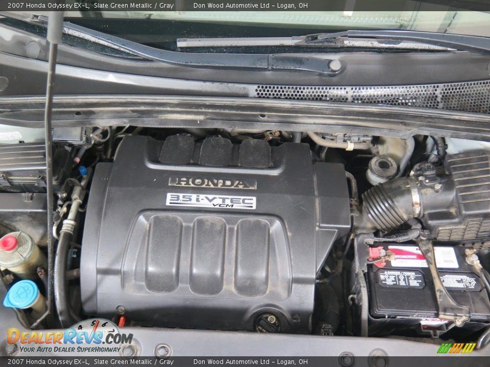 2007 Honda Odyssey EX-L Slate Green Metallic / Gray Photo #28