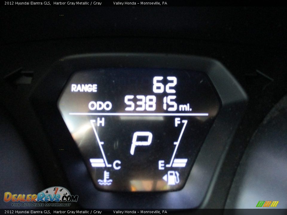 2012 Hyundai Elantra GLS Harbor Gray Metallic / Gray Photo #20