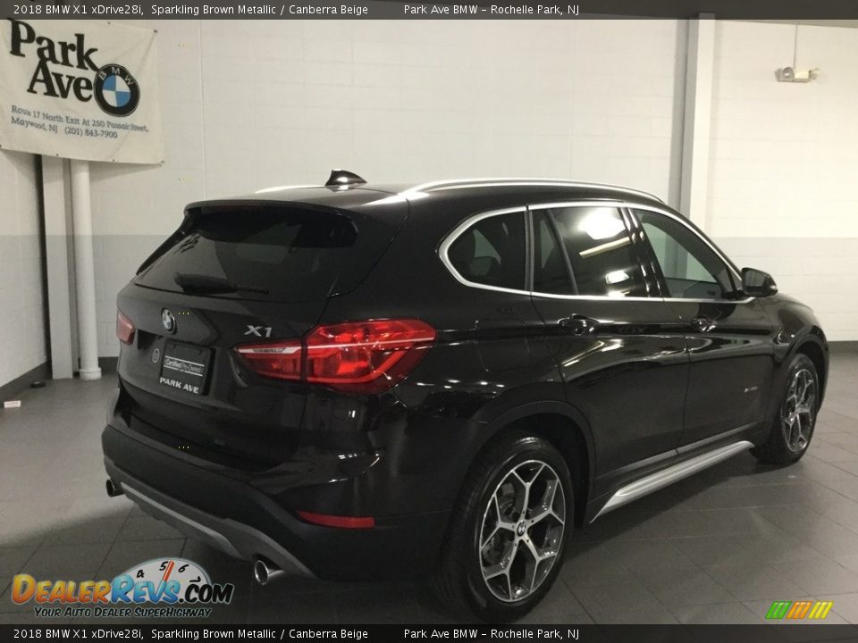 2018 BMW X1 xDrive28i Sparkling Brown Metallic / Canberra Beige Photo #5