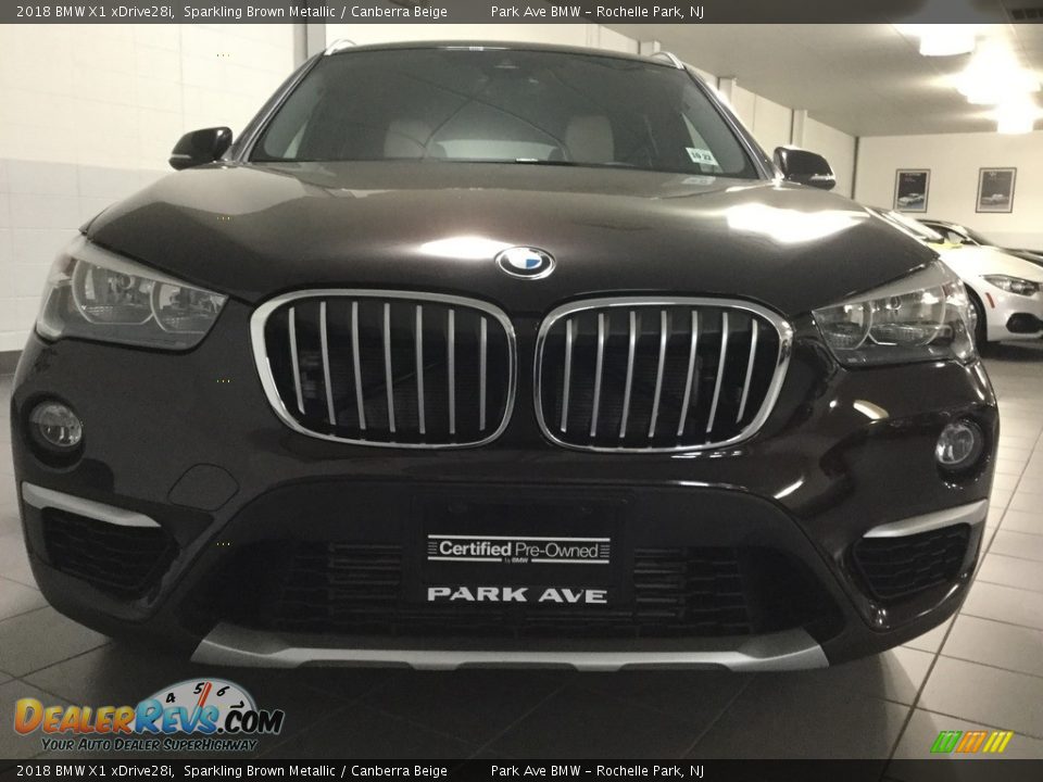 2018 BMW X1 xDrive28i Sparkling Brown Metallic / Canberra Beige Photo #8