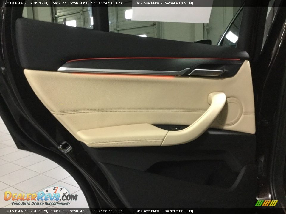 2018 BMW X1 xDrive28i Sparkling Brown Metallic / Canberra Beige Photo #12