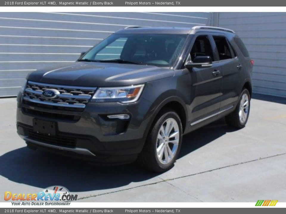2018 Ford Explorer XLT 4WD Magnetic Metallic / Ebony Black Photo #3