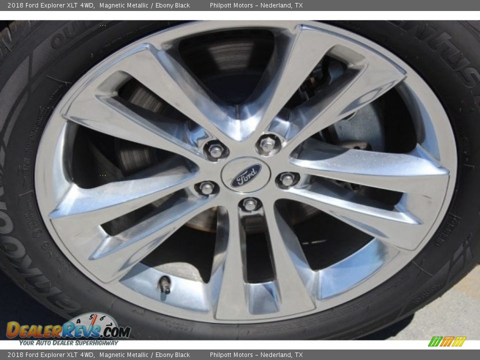 2018 Ford Explorer XLT 4WD Magnetic Metallic / Ebony Black Photo #10