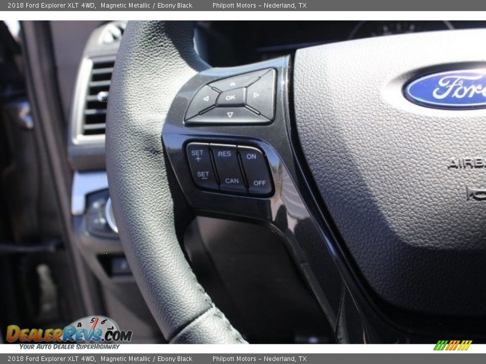 2018 Ford Explorer XLT 4WD Magnetic Metallic / Ebony Black Photo #19