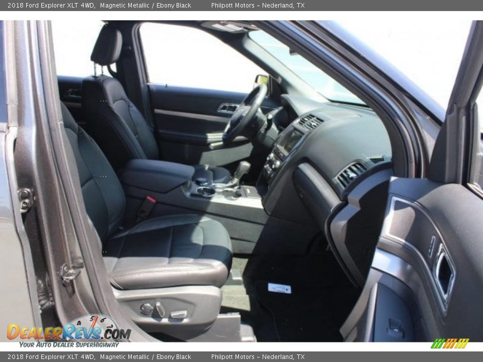 2018 Ford Explorer XLT 4WD Magnetic Metallic / Ebony Black Photo #34