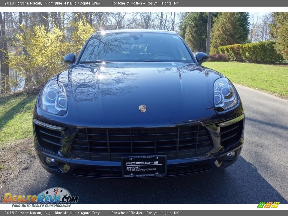 2018 Porsche Macan Night Blue Metallic / Agate Grey Photo #2
