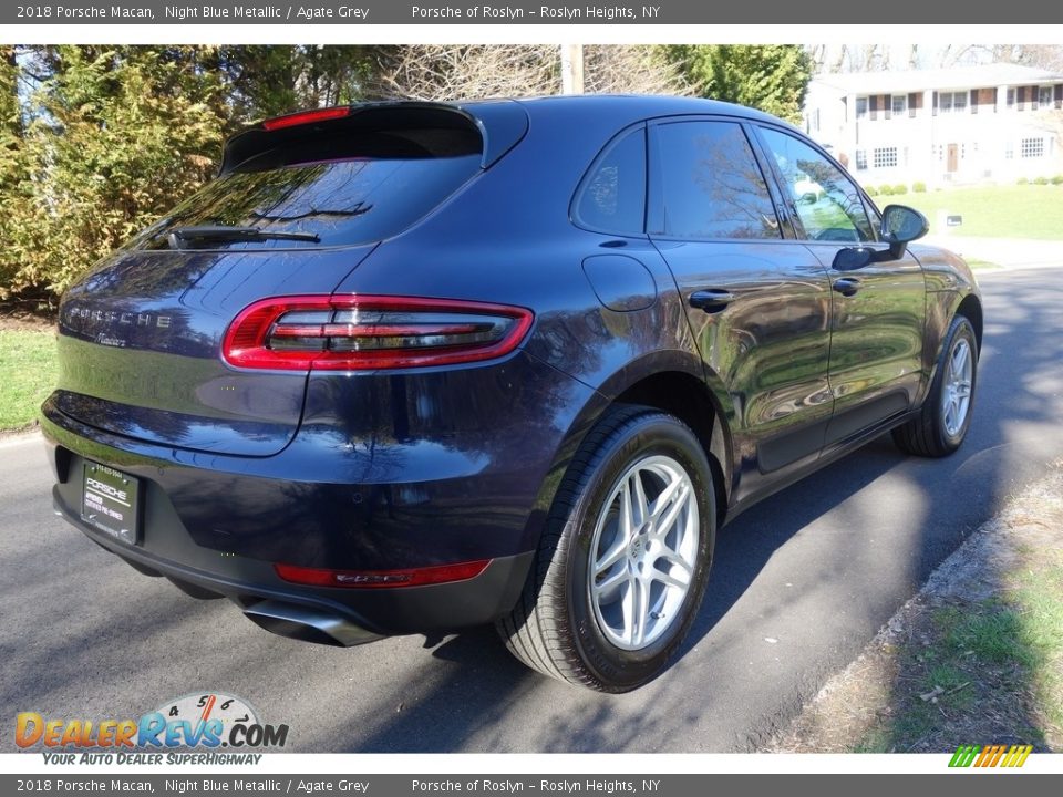 2018 Porsche Macan Night Blue Metallic / Agate Grey Photo #6