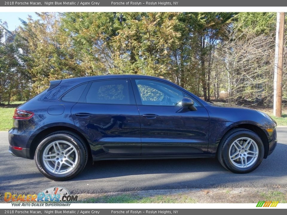 2018 Porsche Macan Night Blue Metallic / Agate Grey Photo #7