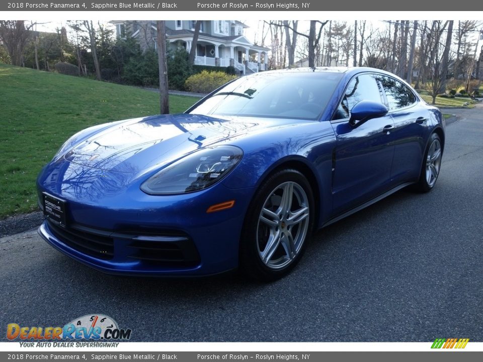2018 Porsche Panamera 4 Sapphire Blue Metallic / Black Photo #1