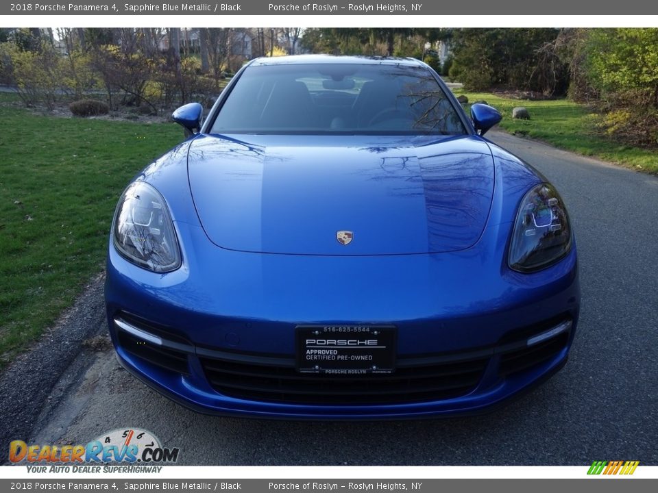 2018 Porsche Panamera 4 Sapphire Blue Metallic / Black Photo #2