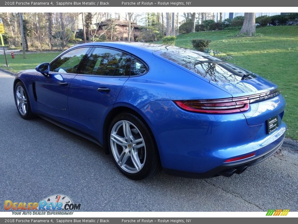 2018 Porsche Panamera 4 Sapphire Blue Metallic / Black Photo #4
