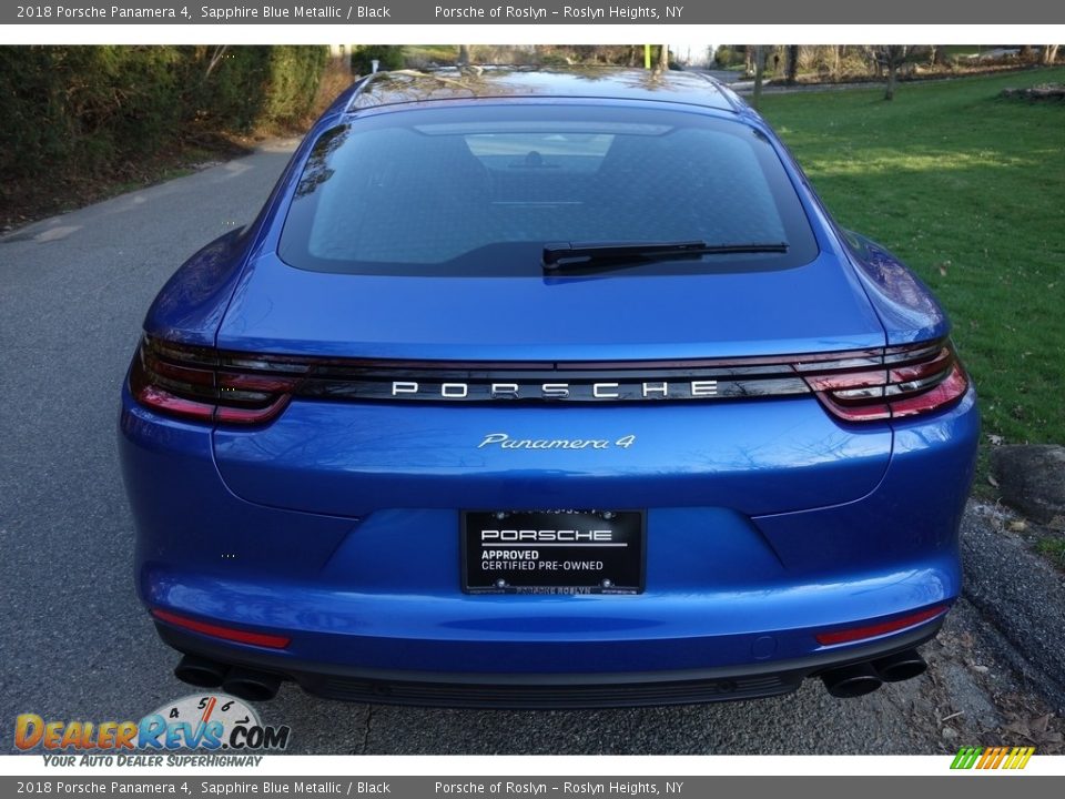2018 Porsche Panamera 4 Sapphire Blue Metallic / Black Photo #5