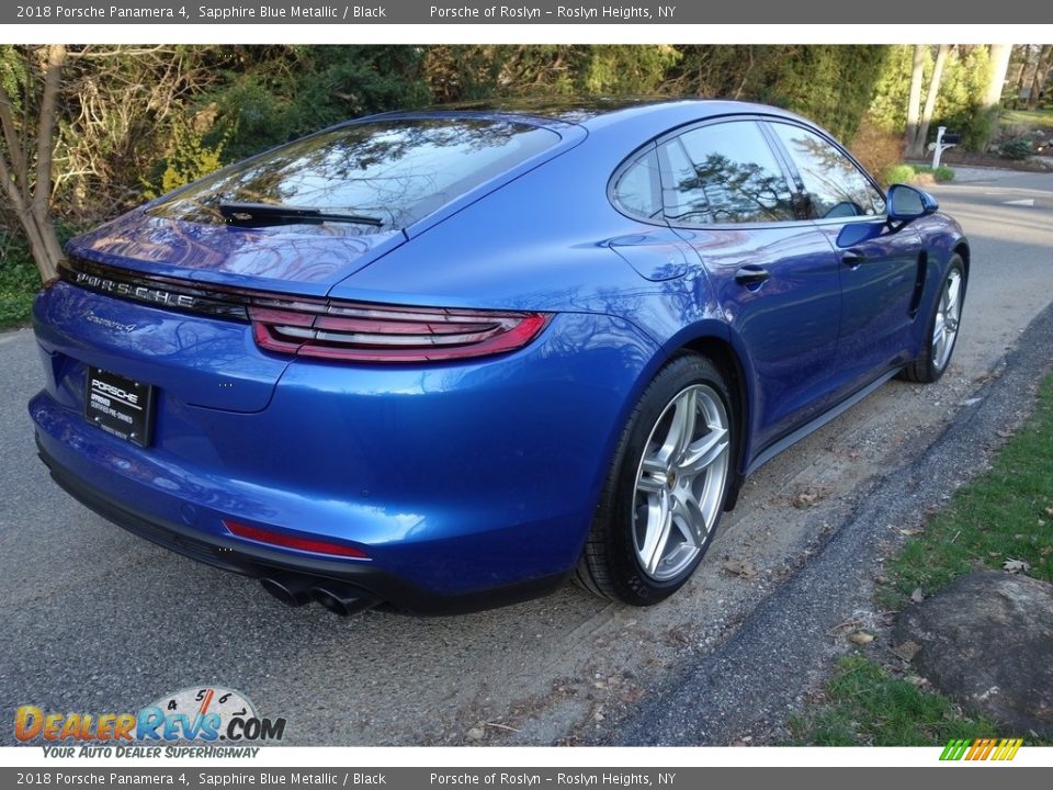 2018 Porsche Panamera 4 Sapphire Blue Metallic / Black Photo #6