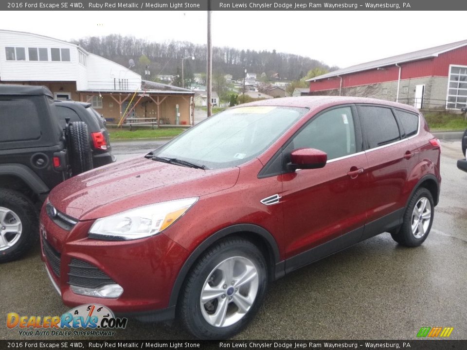 2016 Ford Escape SE 4WD Ruby Red Metallic / Medium Light Stone Photo #1