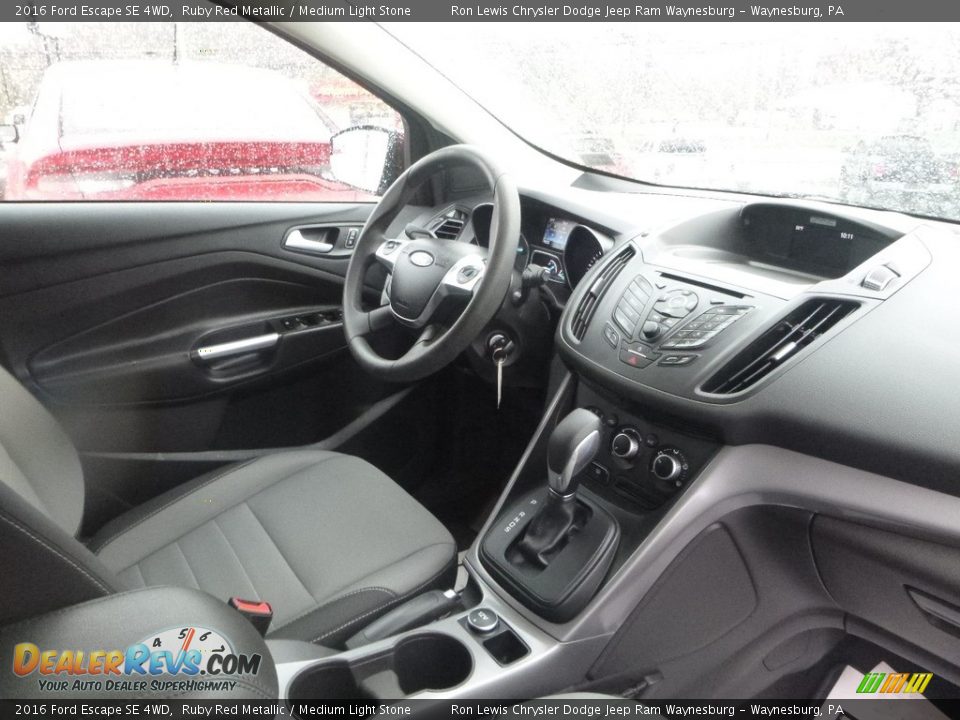 2016 Ford Escape SE 4WD Ruby Red Metallic / Medium Light Stone Photo #13