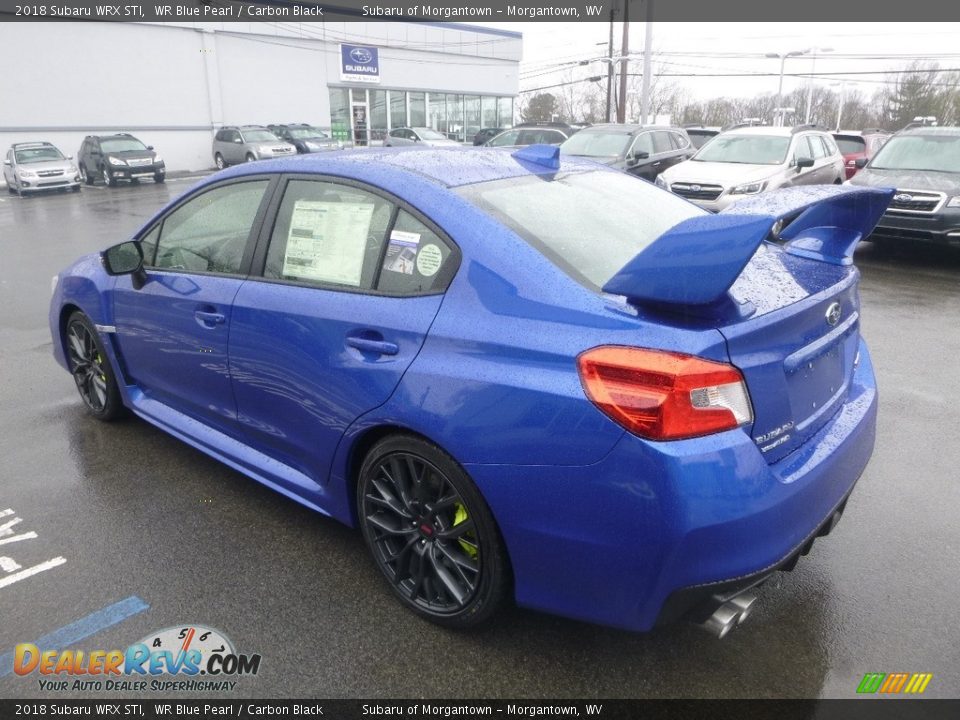 2018 Subaru WRX STI WR Blue Pearl / Carbon Black Photo #6