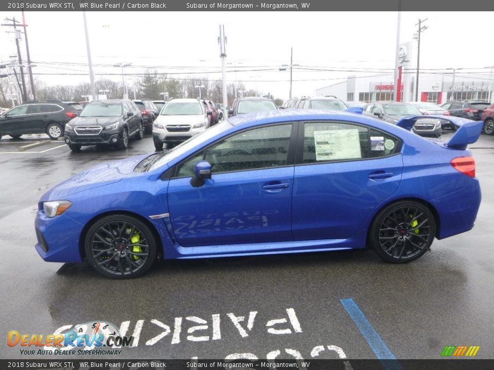 2018 Subaru WRX STI WR Blue Pearl / Carbon Black Photo #7