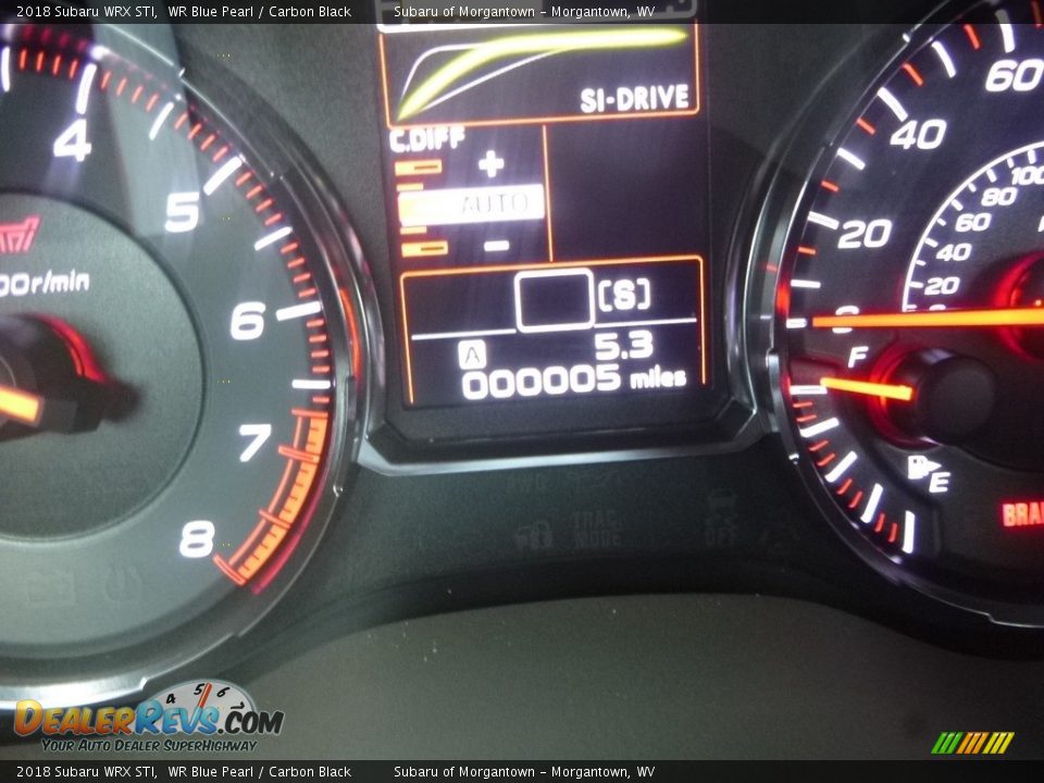 2018 Subaru WRX STI WR Blue Pearl / Carbon Black Photo #20