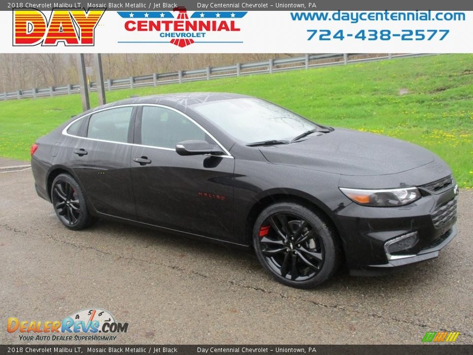 2018 Chevrolet Malibu LT Mosaic Black Metallic / Jet Black Photo #1