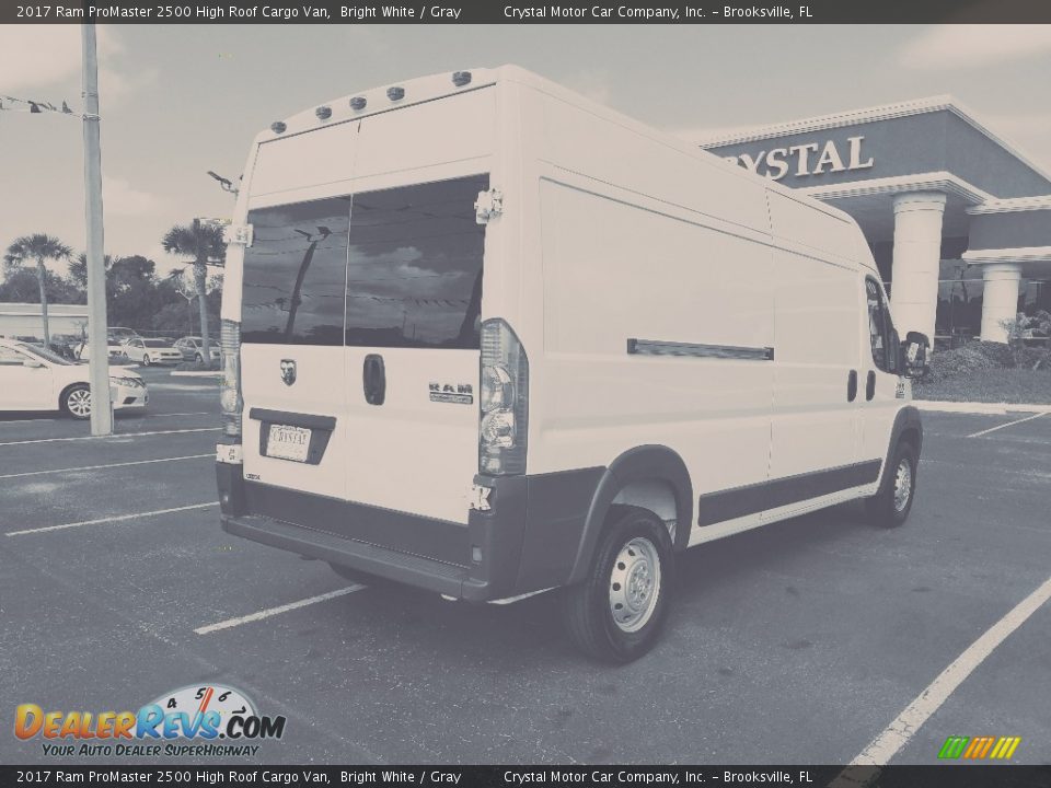 2017 Ram ProMaster 2500 High Roof Cargo Van Bright White / Gray Photo #5