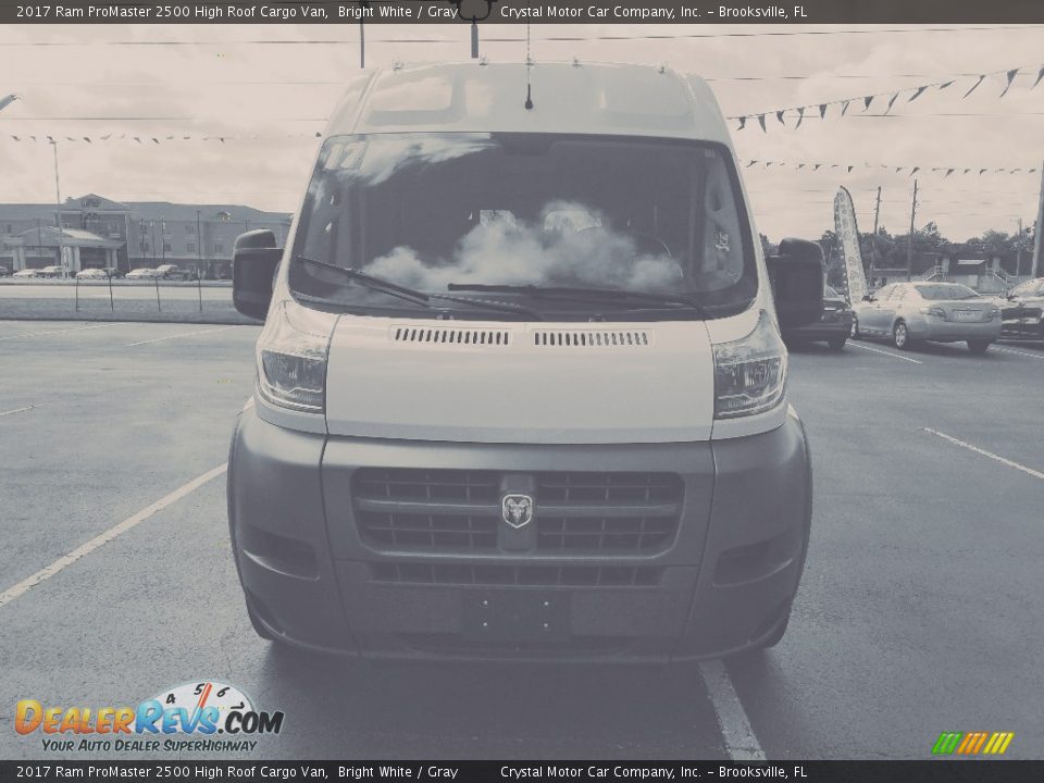 2017 Ram ProMaster 2500 High Roof Cargo Van Bright White / Gray Photo #8