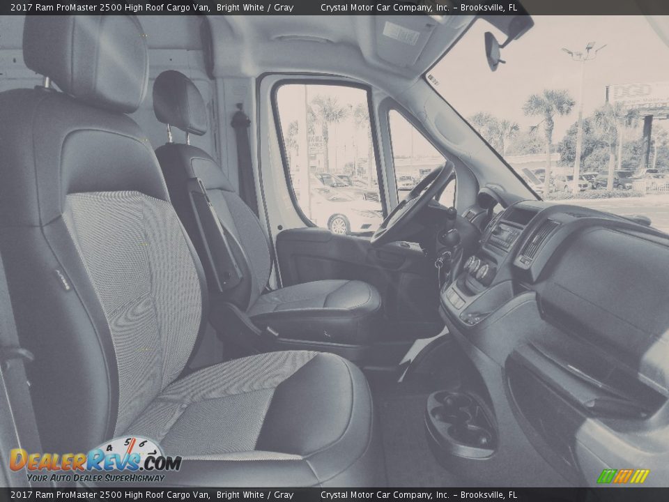 2017 Ram ProMaster 2500 High Roof Cargo Van Bright White / Gray Photo #10