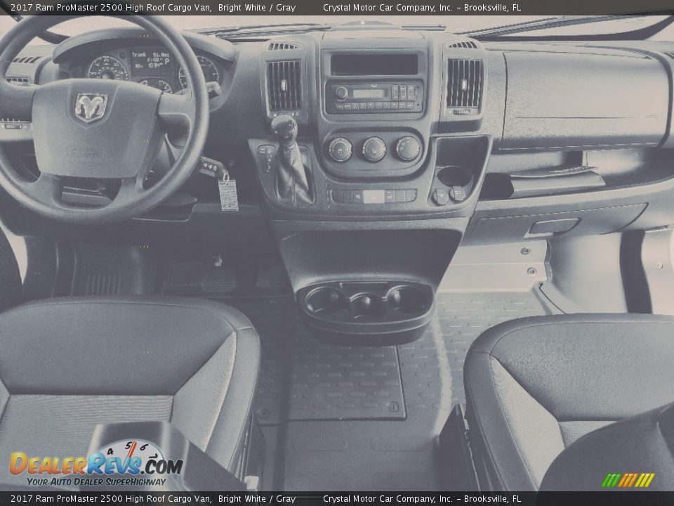 2017 Ram ProMaster 2500 High Roof Cargo Van Bright White / Gray Photo #11