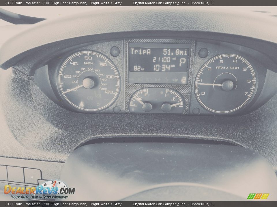 2017 Ram ProMaster 2500 High Roof Cargo Van Bright White / Gray Photo #12