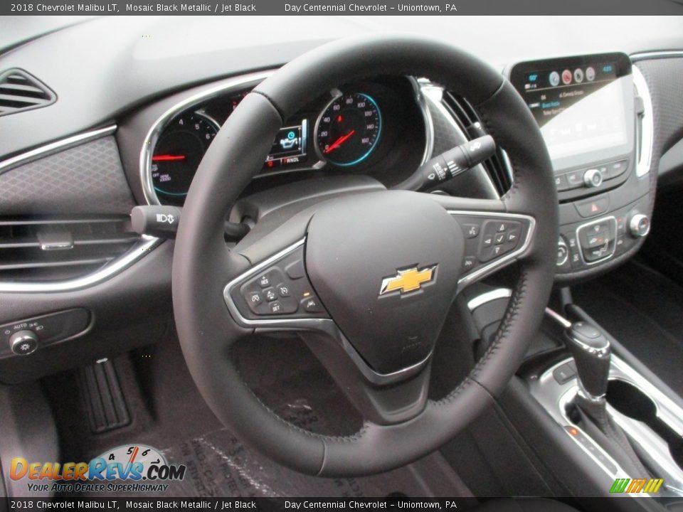 2018 Chevrolet Malibu LT Mosaic Black Metallic / Jet Black Photo #13