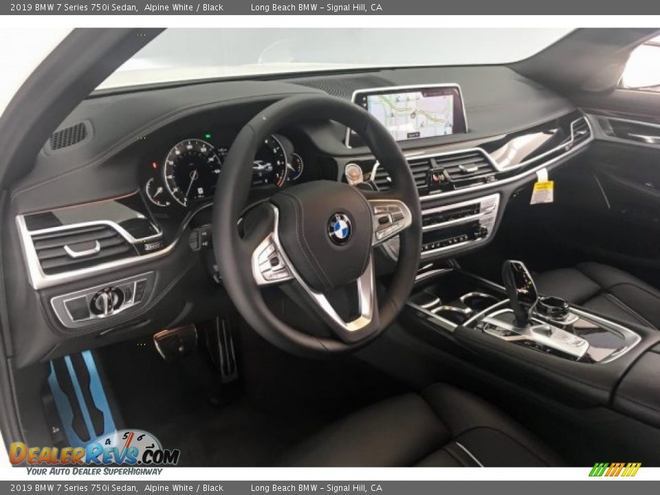 2019 BMW 7 Series 750i Sedan Alpine White / Black Photo #5
