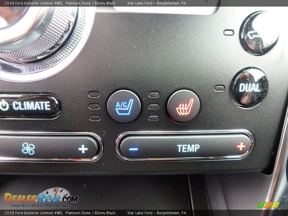 Controls of 2018 Ford Explorer Limited 4WD Photo #16