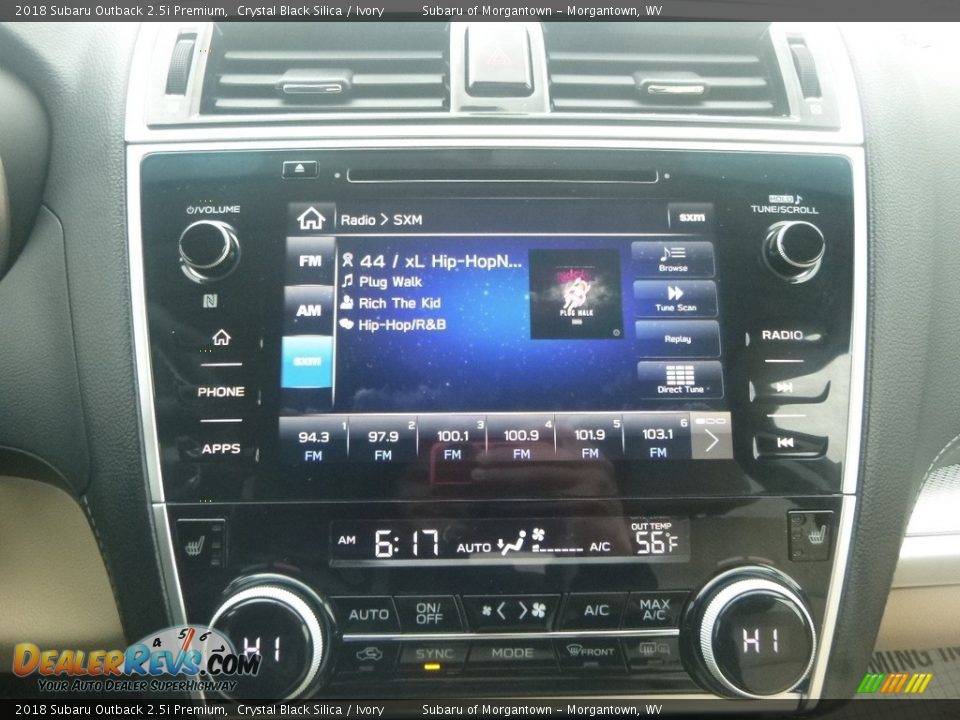 2018 Subaru Outback 2.5i Premium Crystal Black Silica / Ivory Photo #17