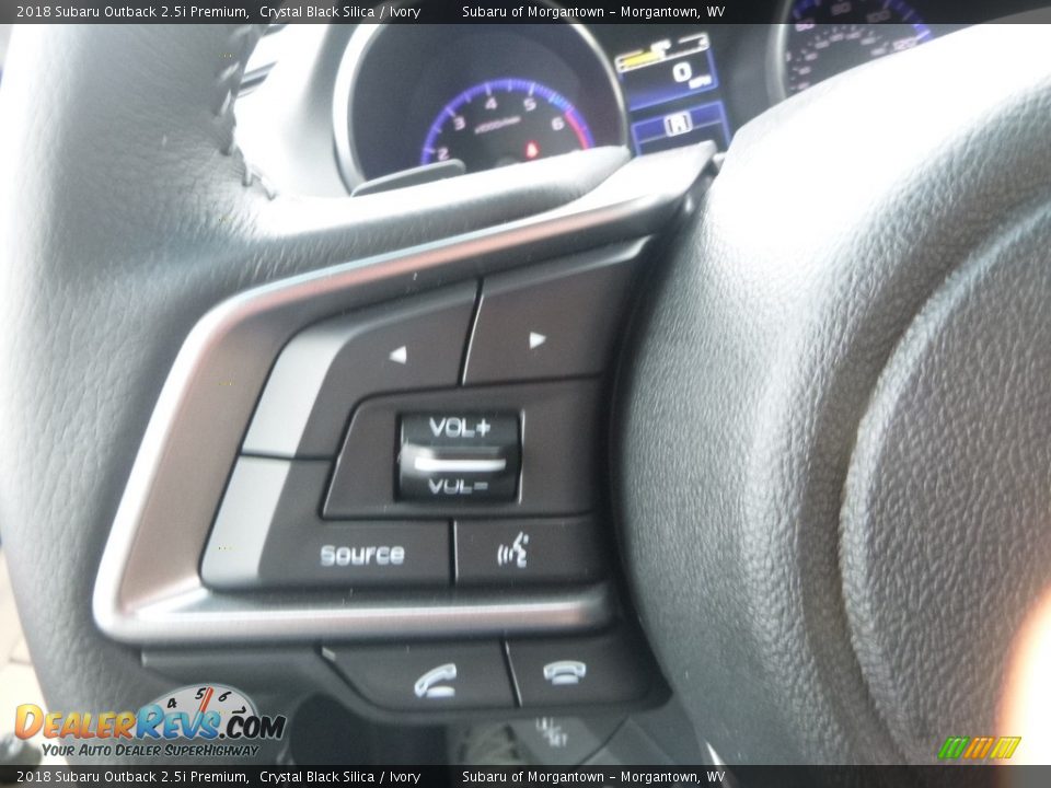 2018 Subaru Outback 2.5i Premium Crystal Black Silica / Ivory Photo #20