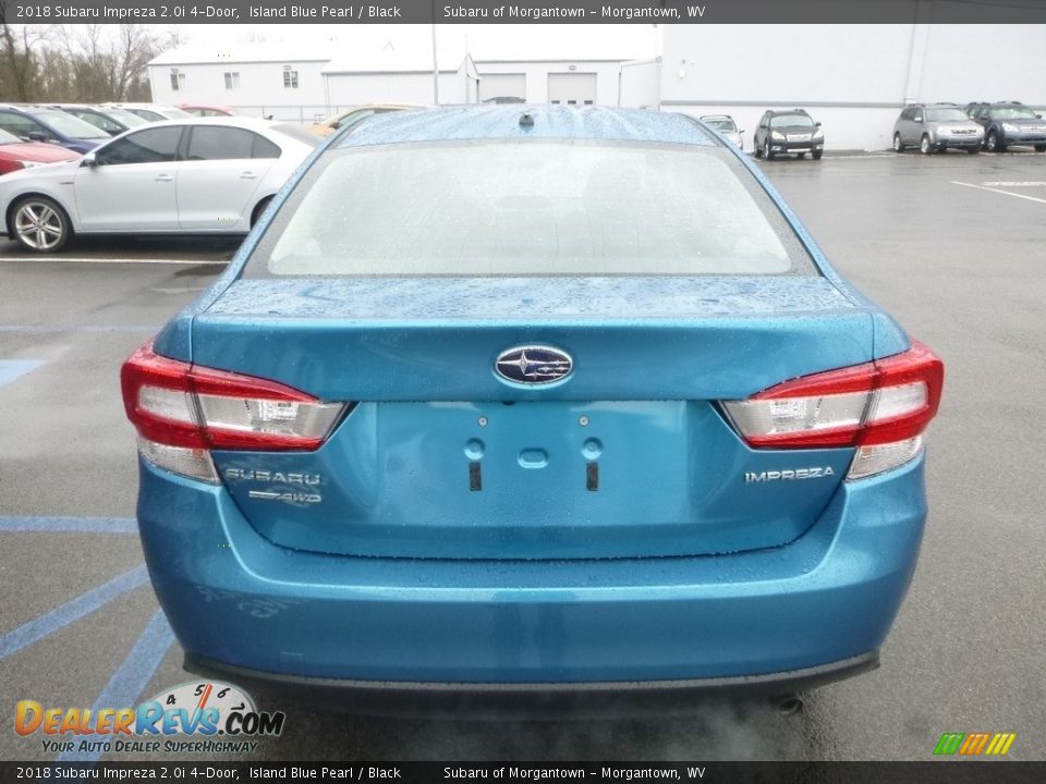 2018 Subaru Impreza 2.0i 4-Door Island Blue Pearl / Black Photo #5