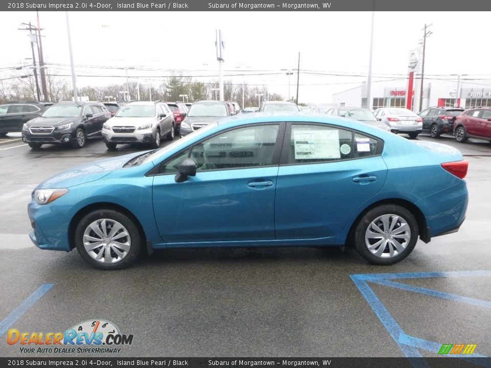2018 Subaru Impreza 2.0i 4-Door Island Blue Pearl / Black Photo #7