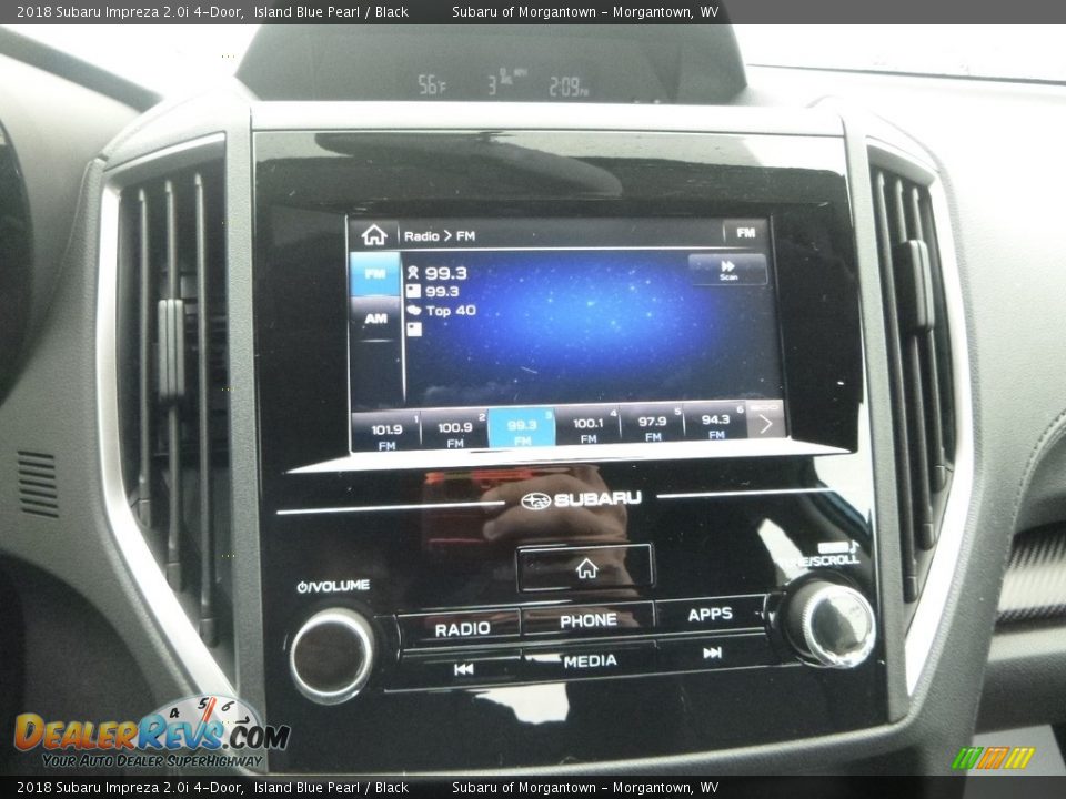 2018 Subaru Impreza 2.0i 4-Door Island Blue Pearl / Black Photo #16