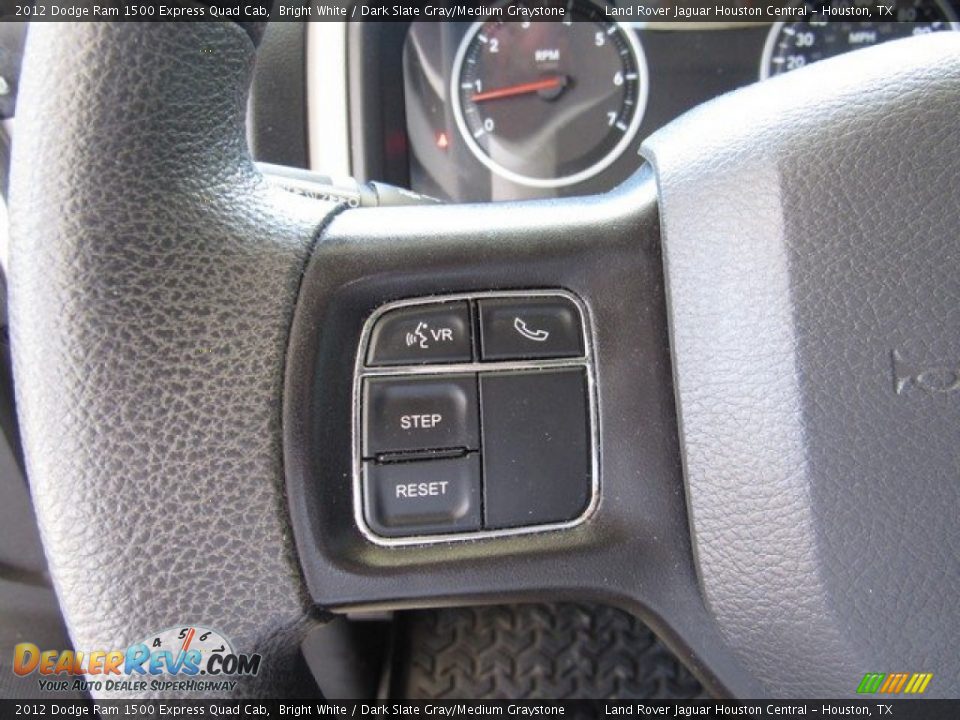 2012 Dodge Ram 1500 Express Quad Cab Bright White / Dark Slate Gray/Medium Graystone Photo #28