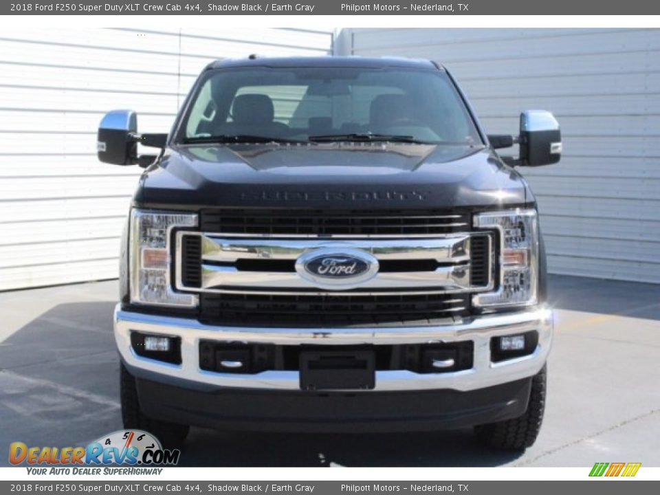 2018 Ford F250 Super Duty XLT Crew Cab 4x4 Shadow Black / Earth Gray Photo #2
