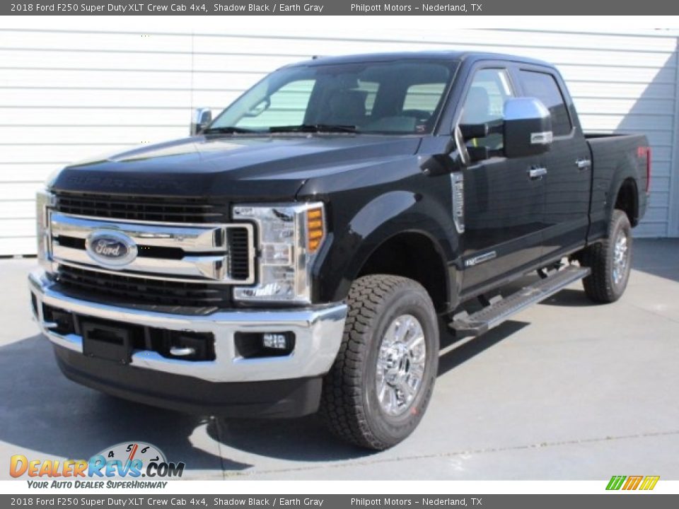 2018 Ford F250 Super Duty XLT Crew Cab 4x4 Shadow Black / Earth Gray Photo #3