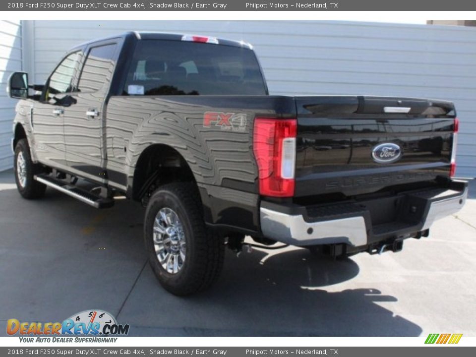 2018 Ford F250 Super Duty XLT Crew Cab 4x4 Shadow Black / Earth Gray Photo #7