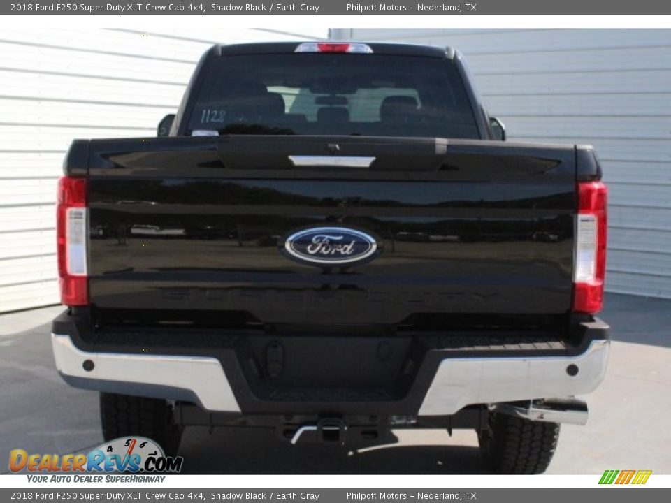 2018 Ford F250 Super Duty XLT Crew Cab 4x4 Shadow Black / Earth Gray Photo #8