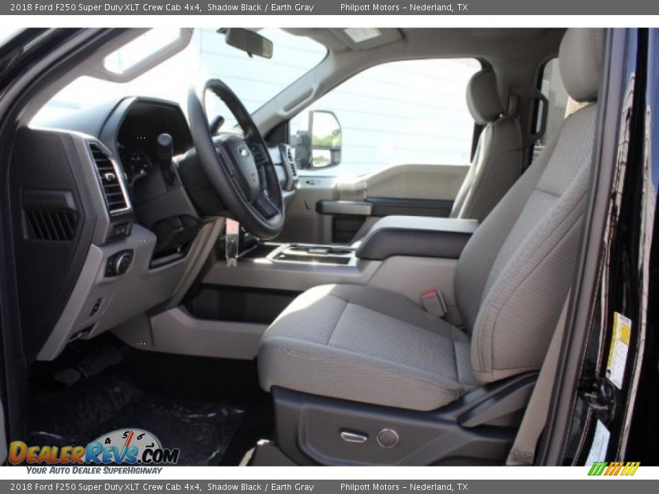 2018 Ford F250 Super Duty XLT Crew Cab 4x4 Shadow Black / Earth Gray Photo #14
