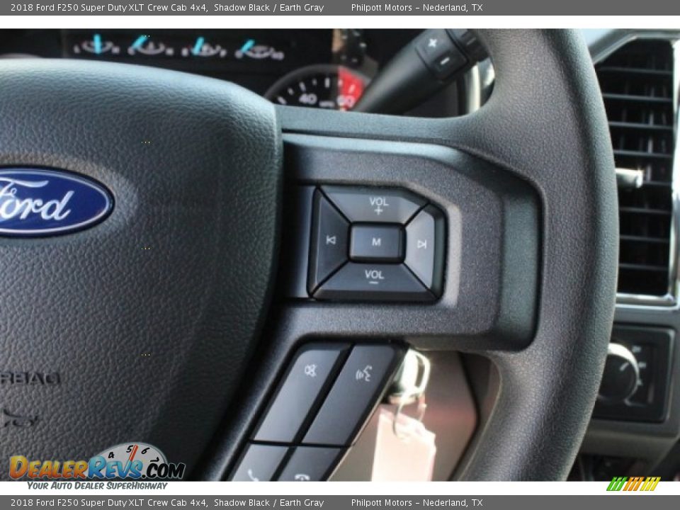 2018 Ford F250 Super Duty XLT Crew Cab 4x4 Shadow Black / Earth Gray Photo #21